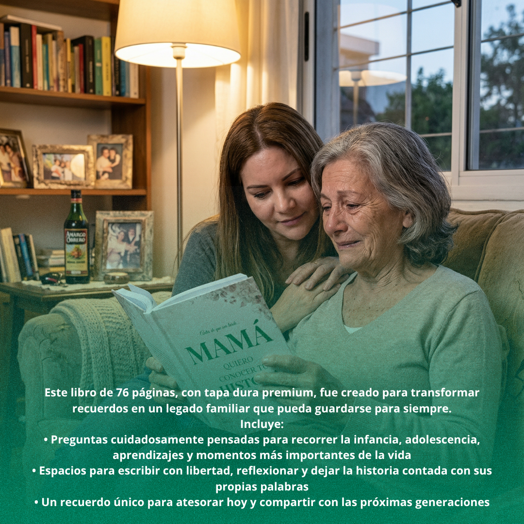 MiMemoria® Edición Legado | Mamá y Papá: Quiero Conocer Tu Historia – Libro Tapa Dura Premium