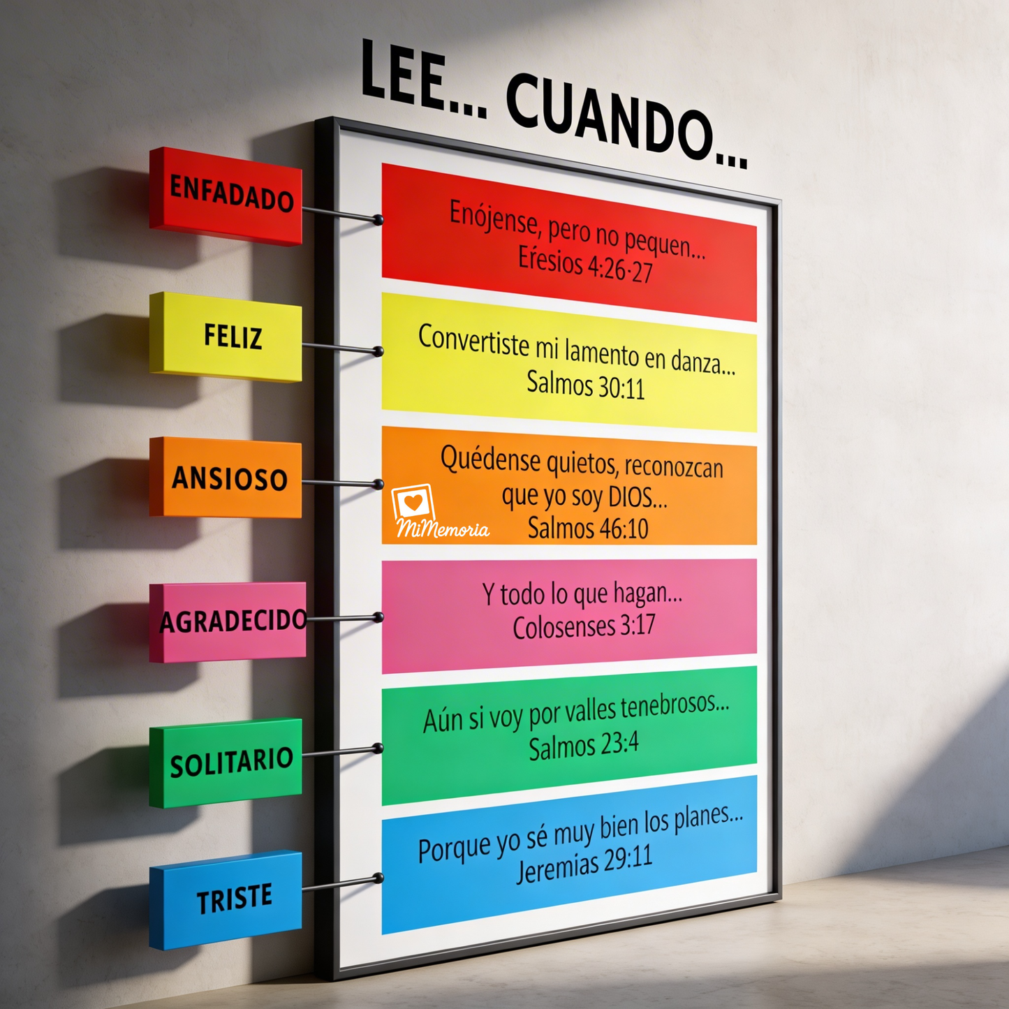 MiMemoria®  — Frasco con 96 Versículos Bíblicos