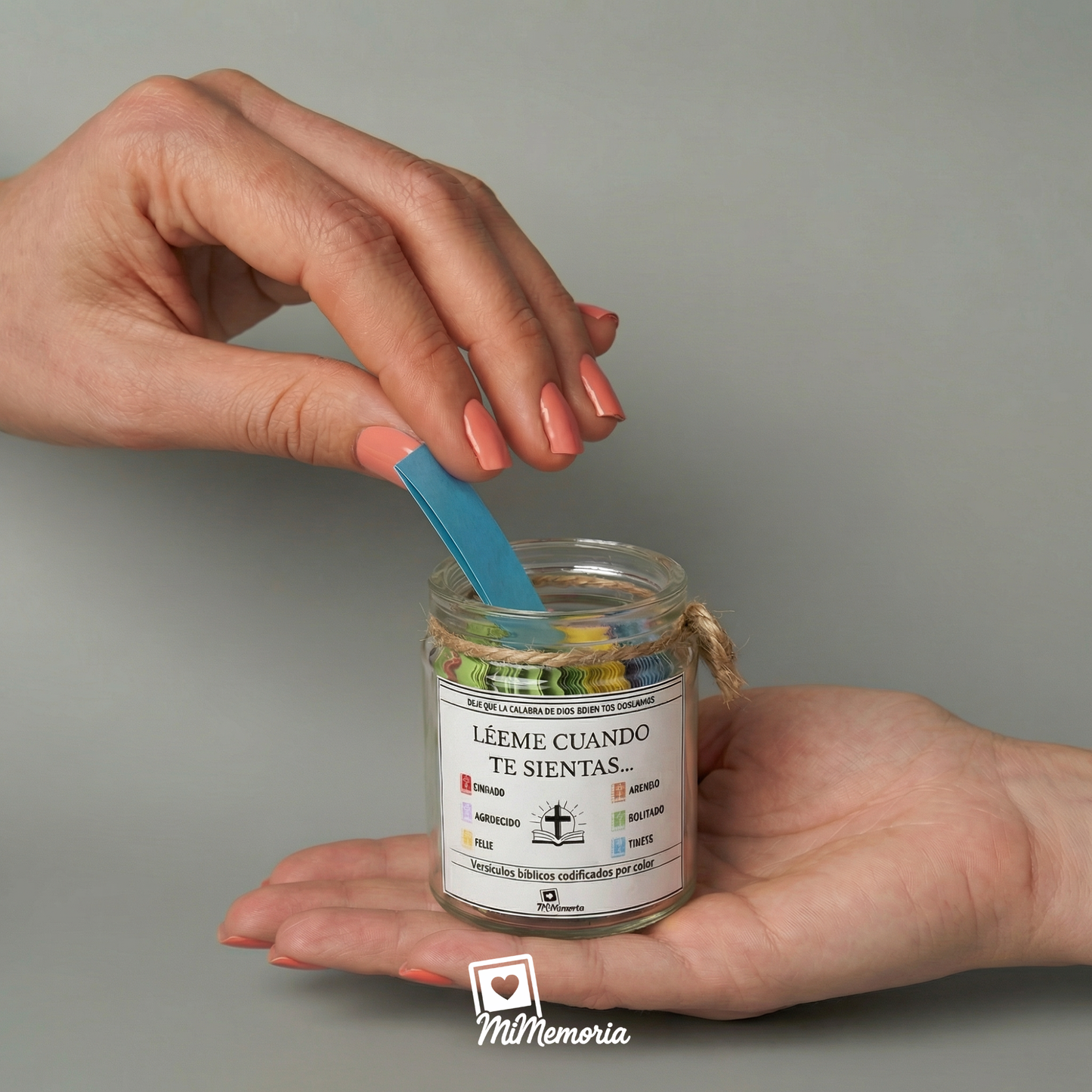 MiMemoria®  — Frasco con 96 Versículos Bíblicos