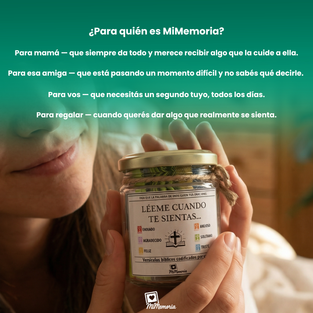 MiMemoria®  — Frasco con 96 Versículos Bíblicos