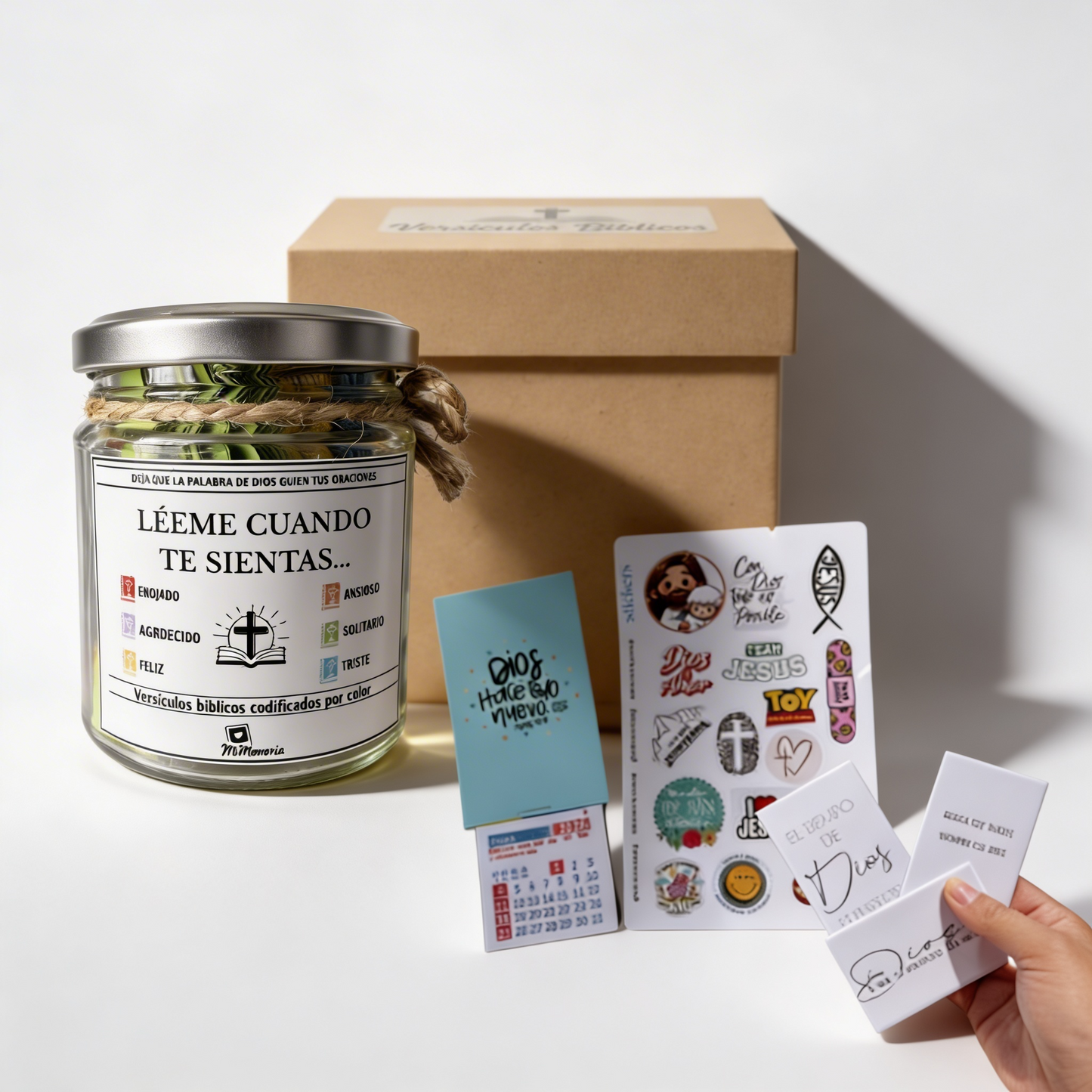 MiMemoria®  — Frasco con 96 Versículos Bíblicos