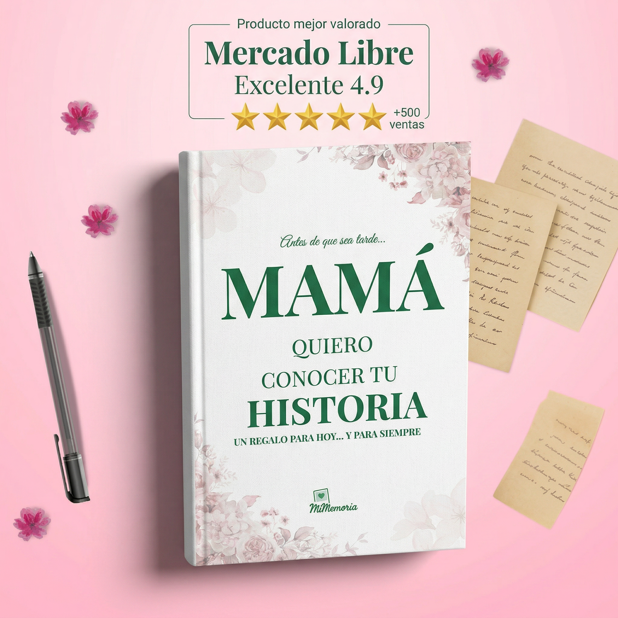 MiMemoria® Edición Legado | Mamá y Papá: Quiero Conocer Tu Historia – Libro Tapa Dura Premium