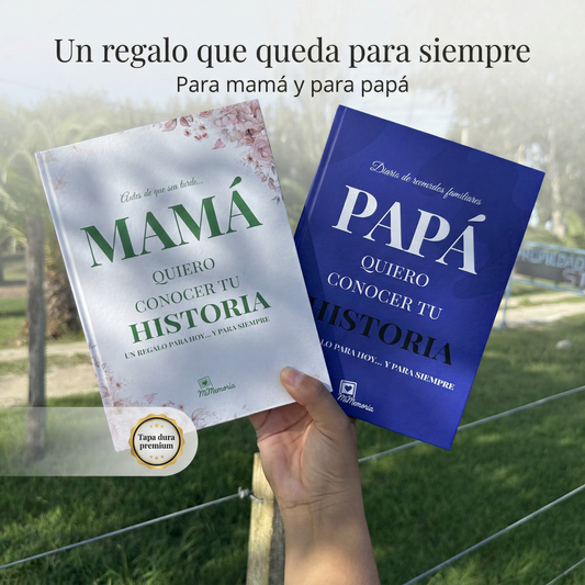 MiMemoria® Edición Legado | Mamá y Papá: Quiero Conocer Tu Historia – Libro Tapa Dura Premium