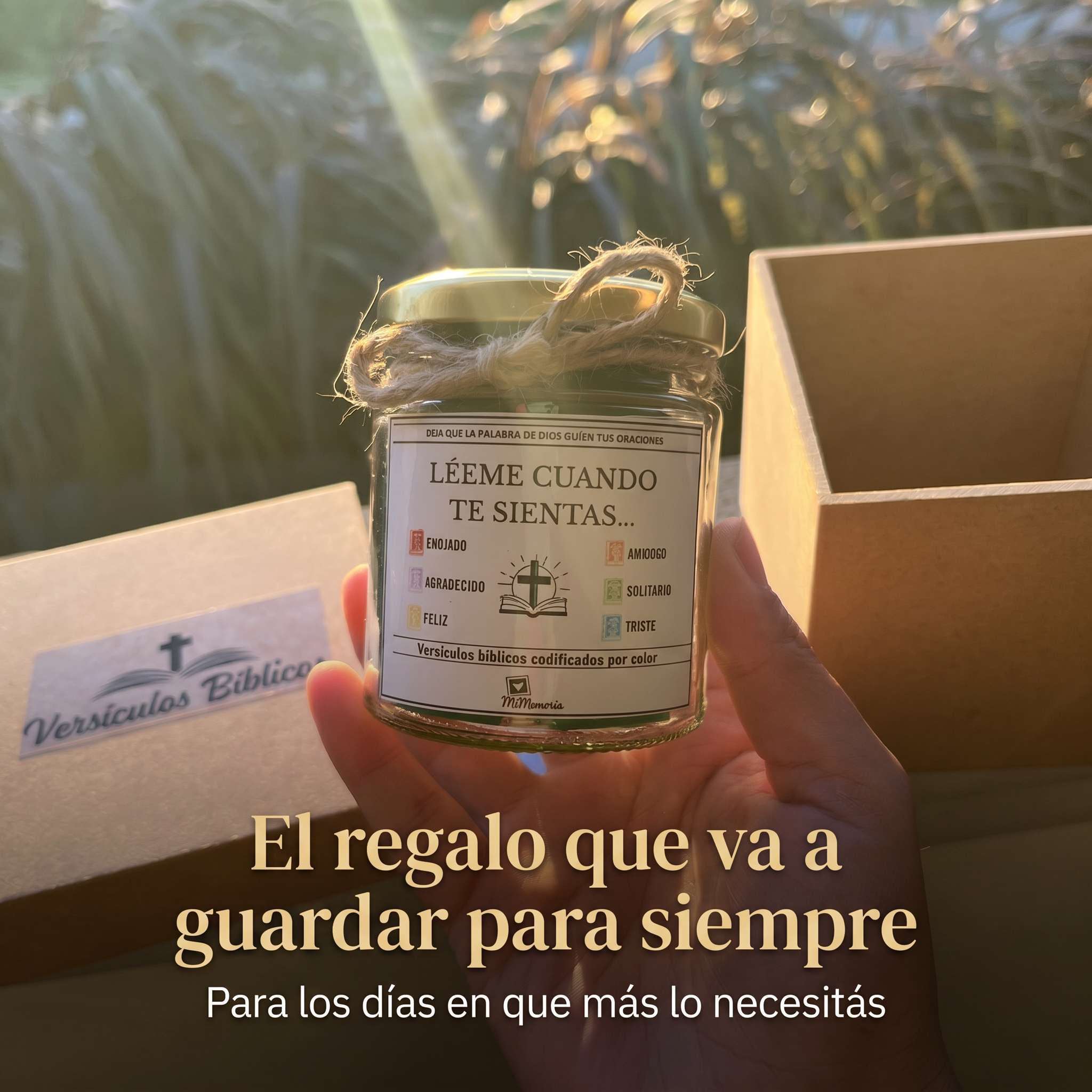 MiMemoria®  — Frasco con 96 Versículos Bíblicos